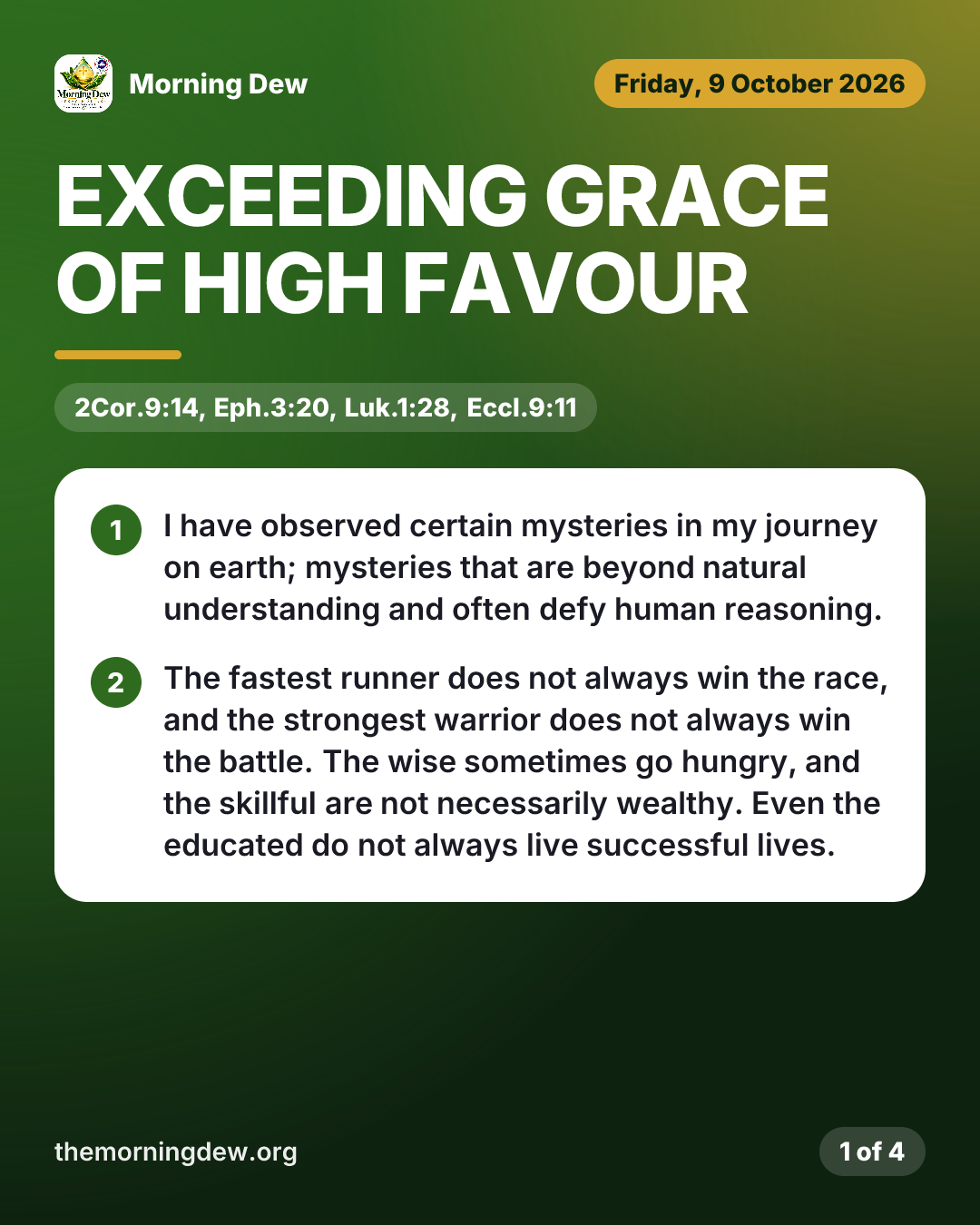 EXCEEDING GRACE OF HIGH FAVOUR, picture 1 of 4
