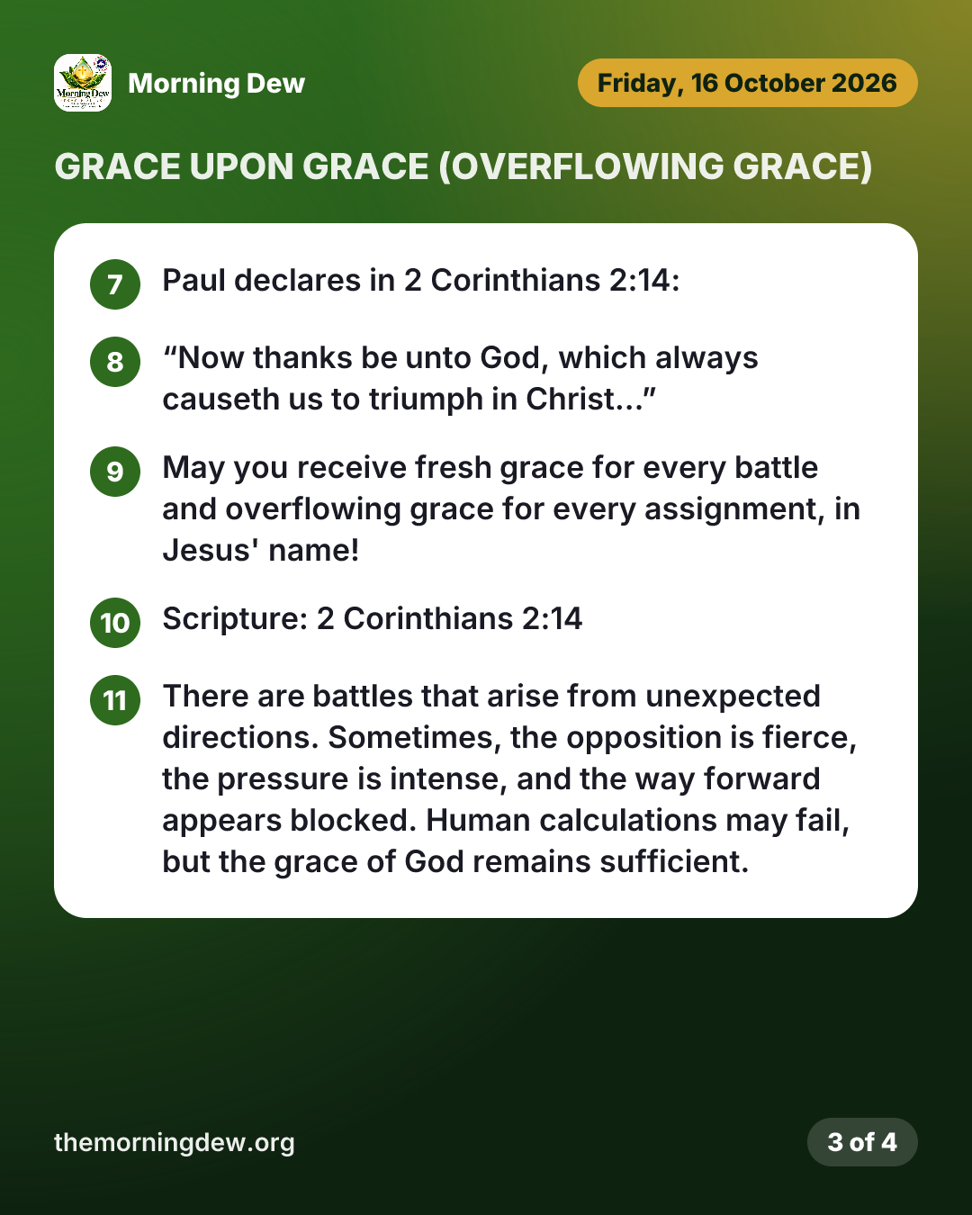 GRACE UPON GRACE (OVERFLOWING GRACE), picture 3 of 4