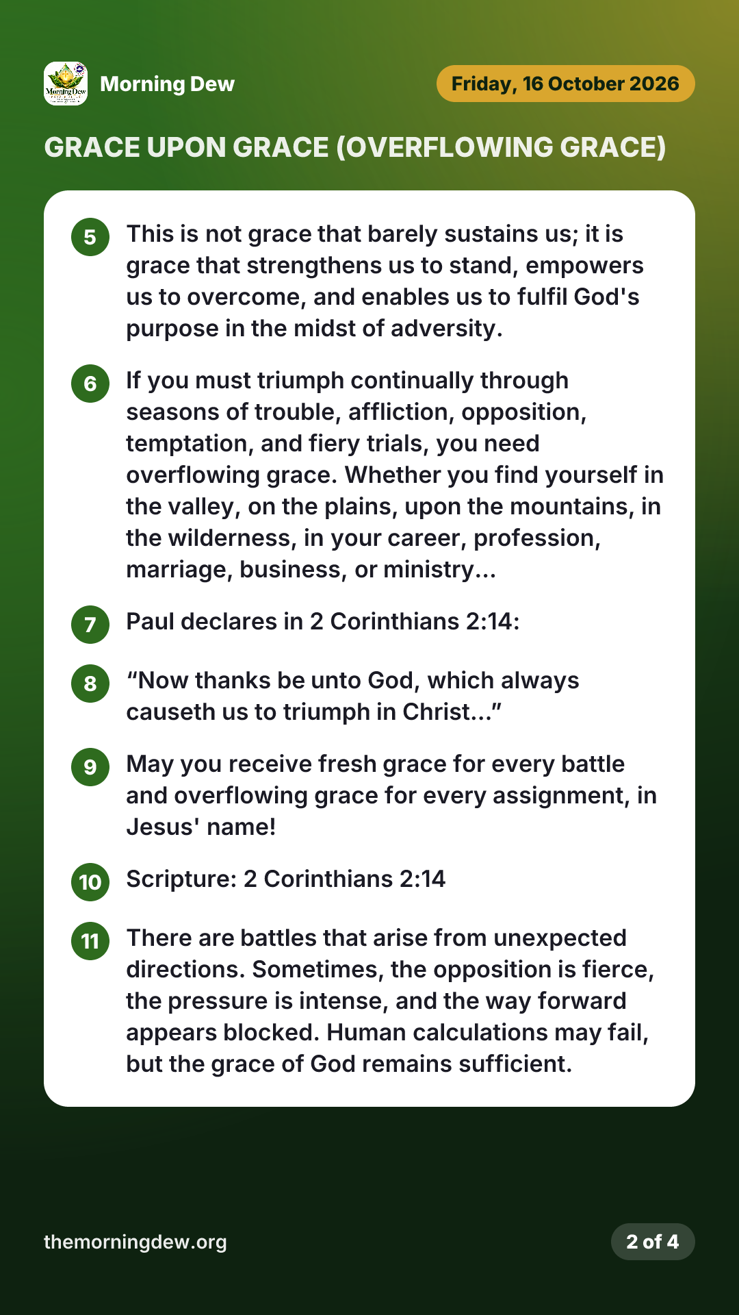 GRACE UPON GRACE (OVERFLOWING GRACE), picture 2 of 4