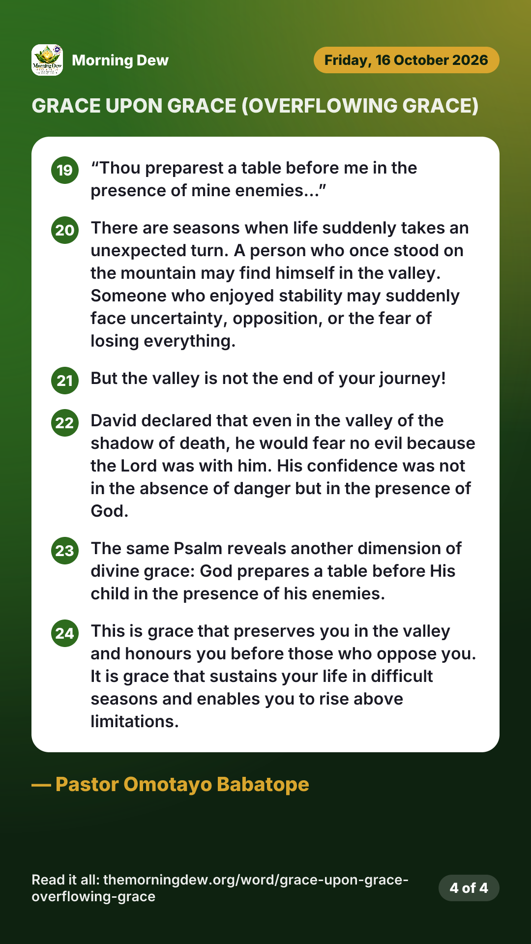 GRACE UPON GRACE (OVERFLOWING GRACE), picture 4 of 4
