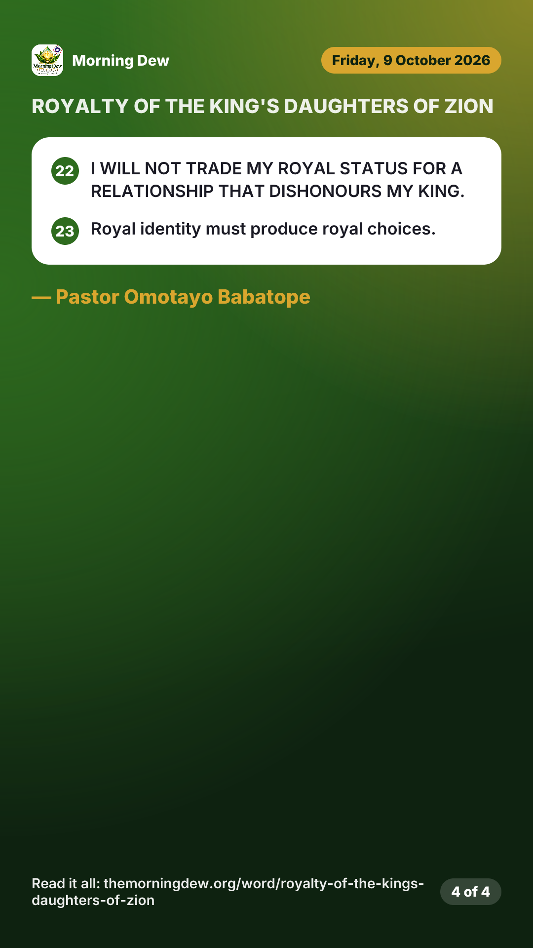 ROYALTY OF THE KING'S DAUGHTERS OF ZION, picture 4 of 4