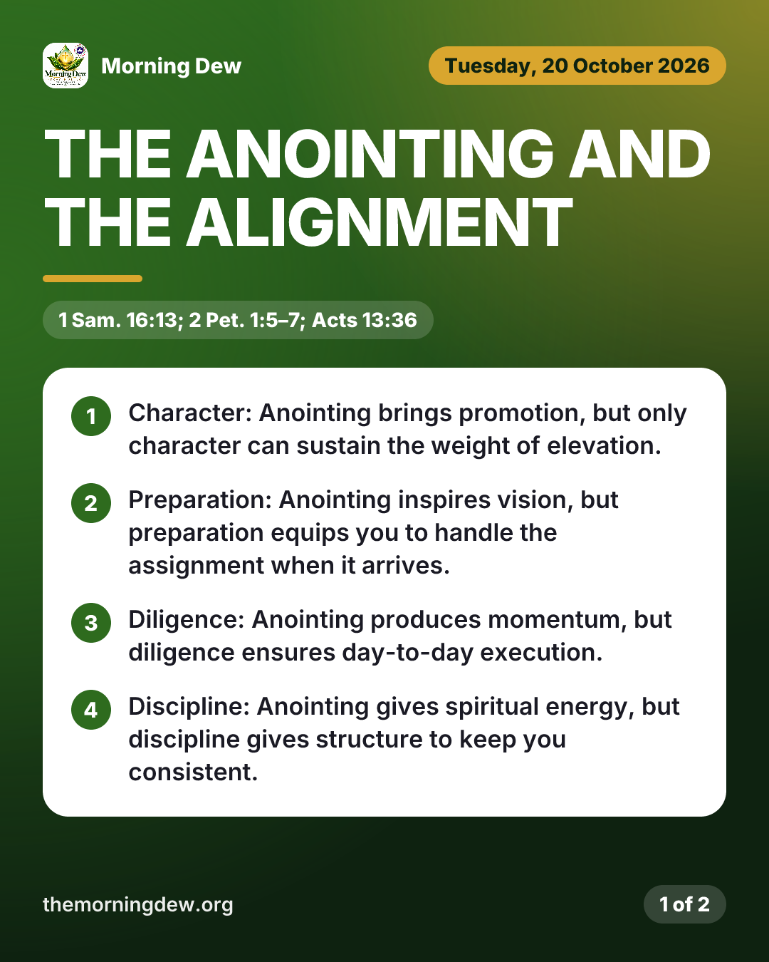 The Anointing and the Alignment, picture 1 of 2