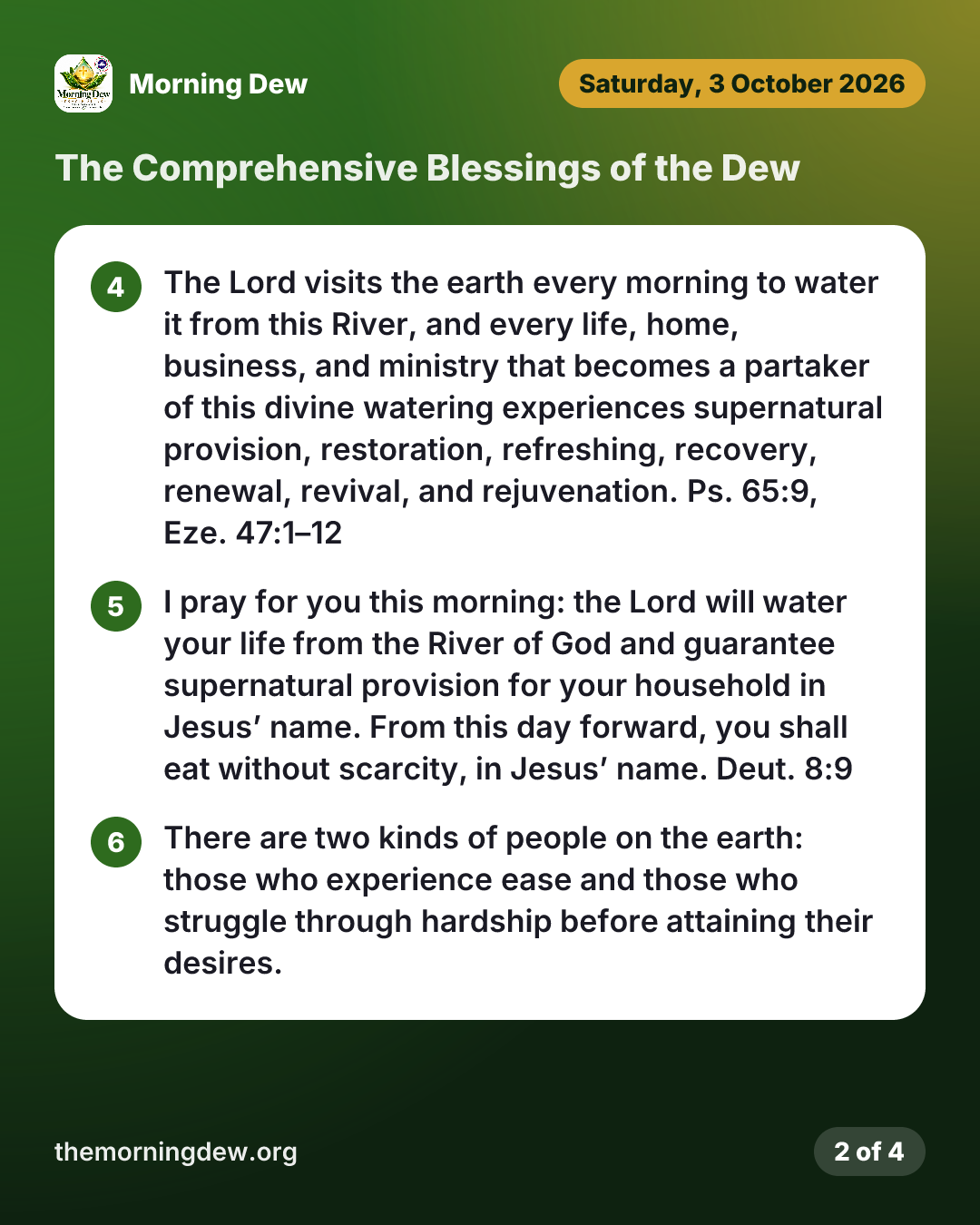The Comprehensive Blessings of the Dew, picture 2 of 4