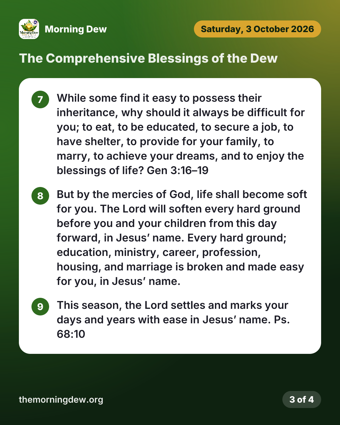 The Comprehensive Blessings of the Dew, picture 3 of 4