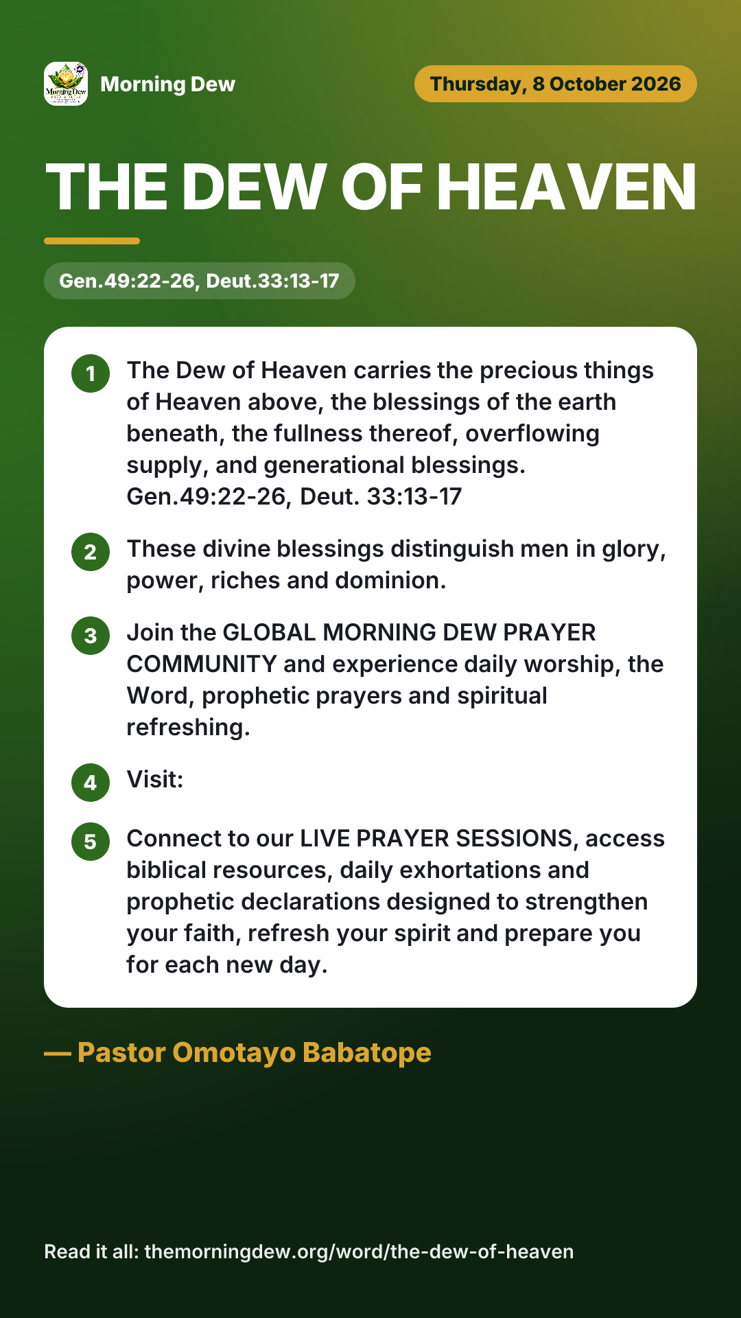 🌿THE DEW OF HEAVEN, picture 1 of 1