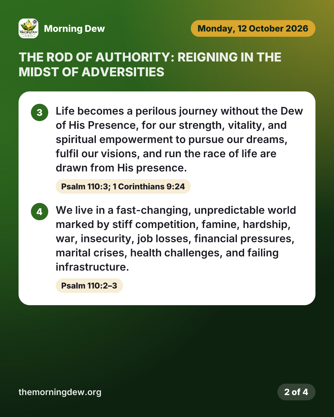 THE ROD OF AUTHORITY: REIGNING IN THE MIDST OF ADVERSITIES, picture 2 of 4
