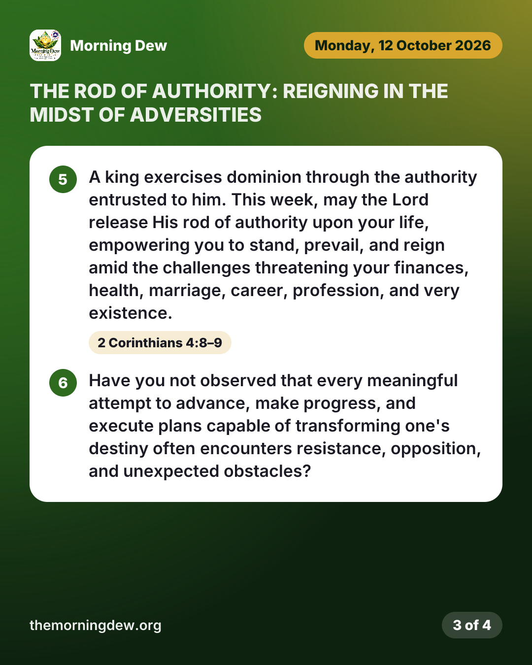 THE ROD OF AUTHORITY: REIGNING IN THE MIDST OF ADVERSITIES, picture 3 of 4