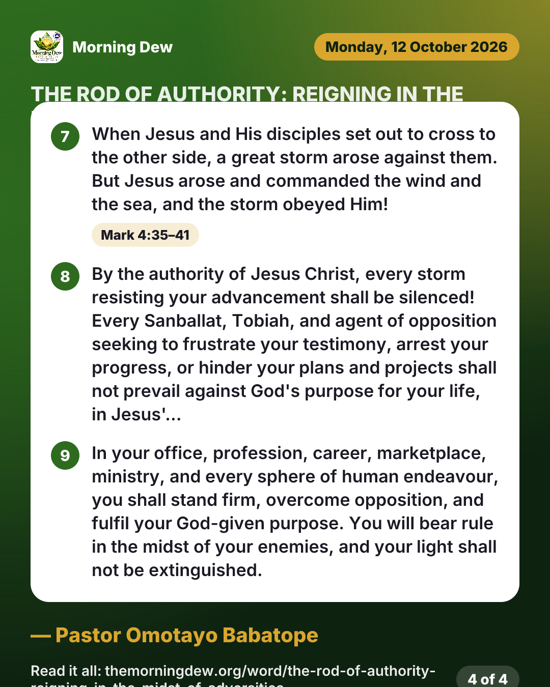THE ROD OF AUTHORITY: REIGNING IN THE MIDST OF ADVERSITIES, picture 4 of 4