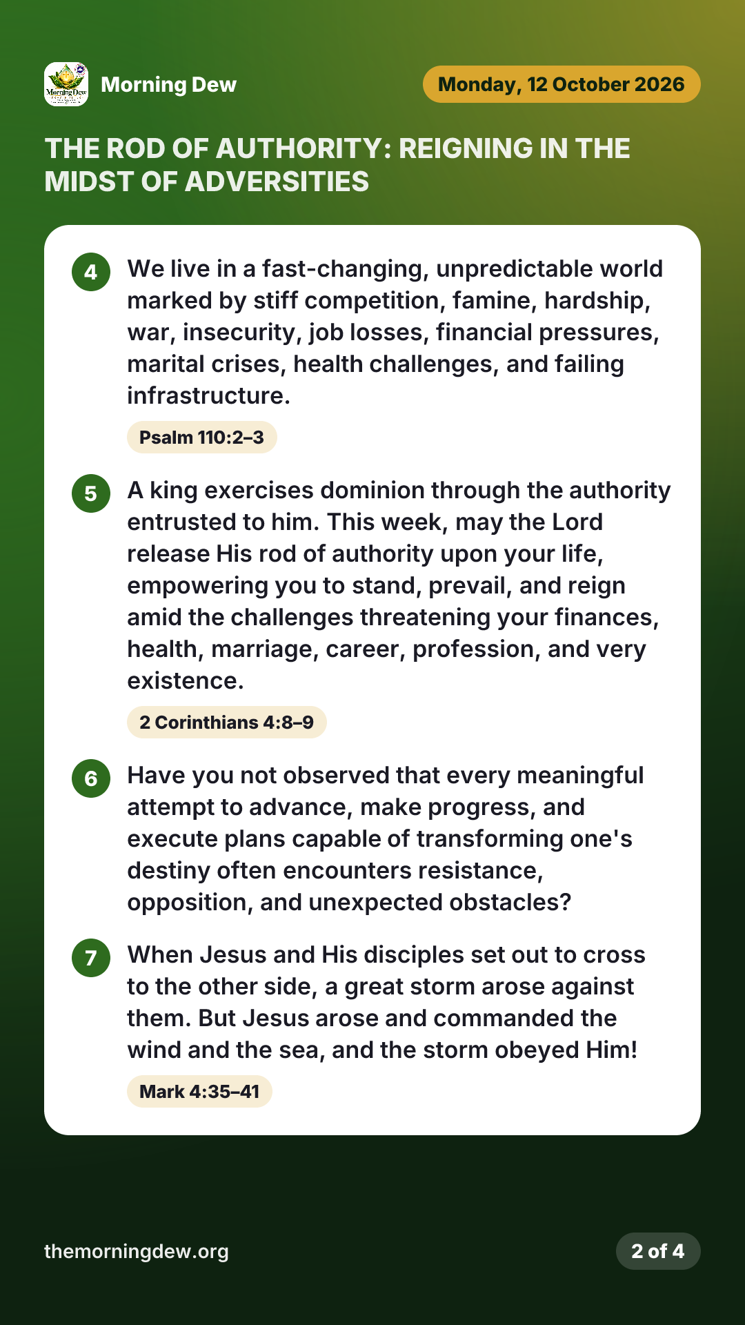 THE ROD OF AUTHORITY: REIGNING IN THE MIDST OF ADVERSITIES, picture 2 of 4