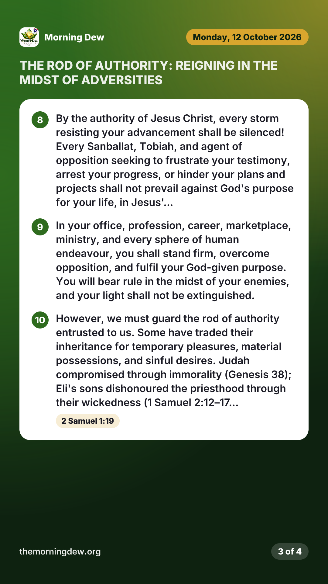 THE ROD OF AUTHORITY: REIGNING IN THE MIDST OF ADVERSITIES, picture 3 of 4