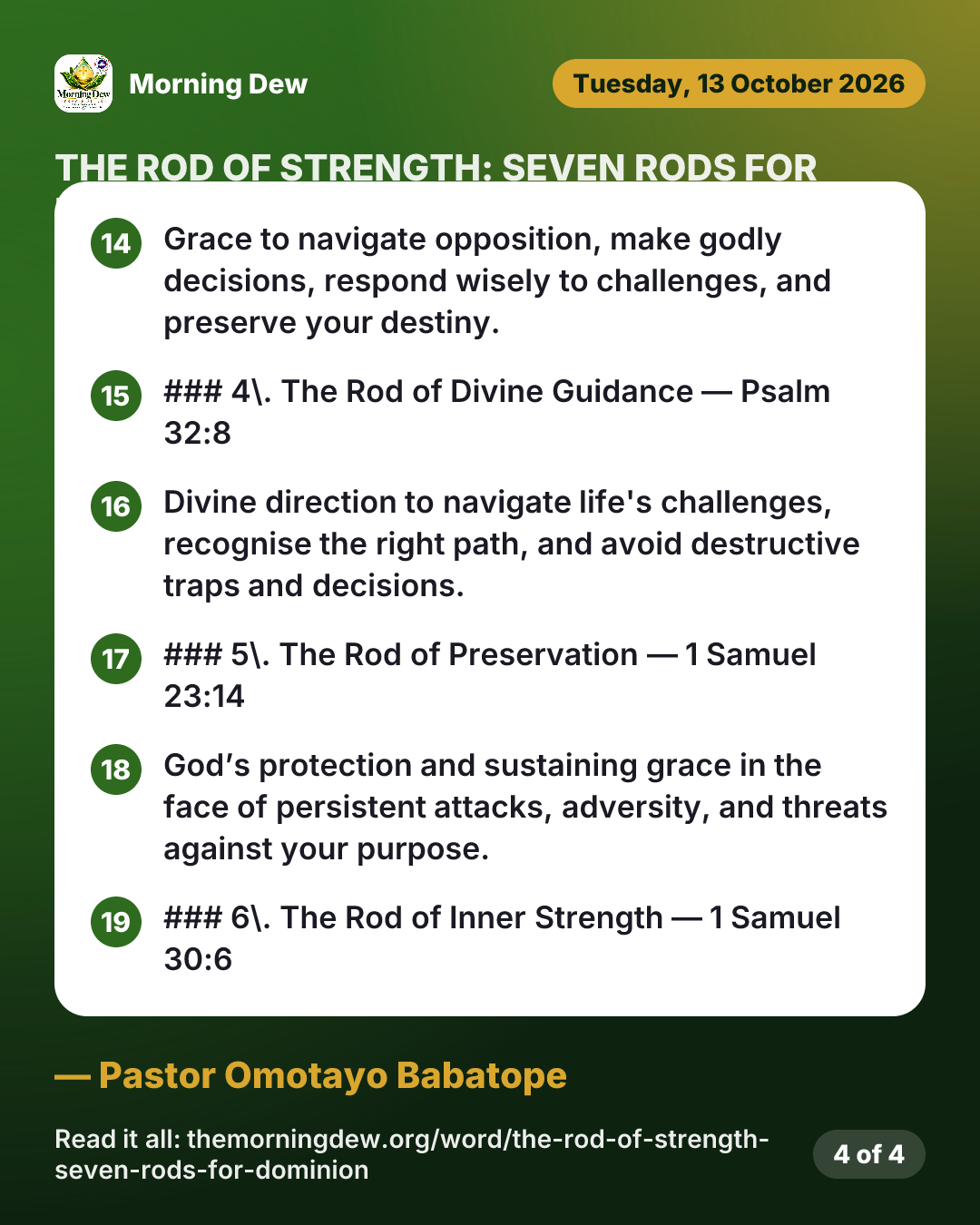 THE ROD OF STRENGTH: SEVEN RODS FOR DOMINION, picture 4 of 4