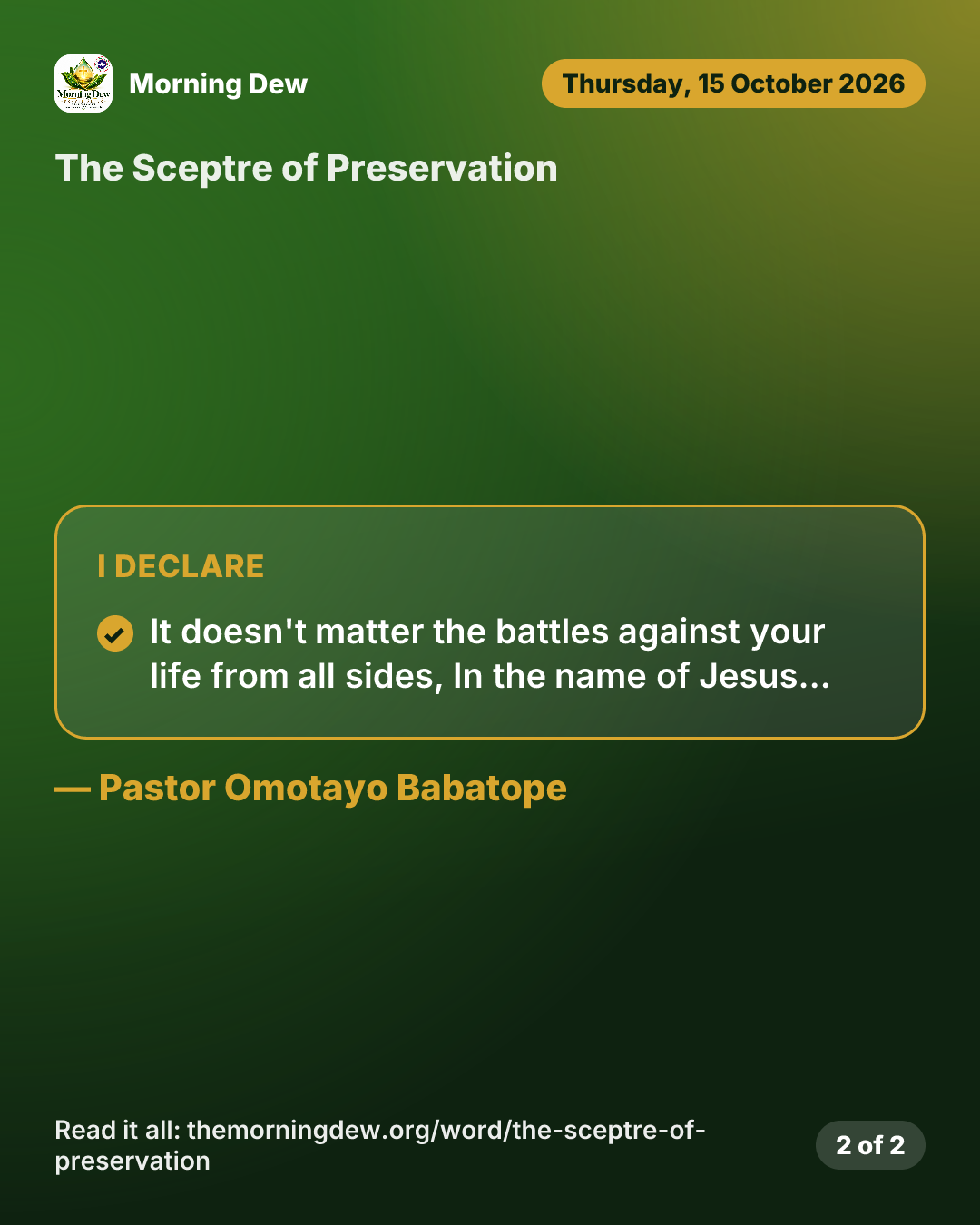 The Sceptre of Preservation, picture 2 of 2