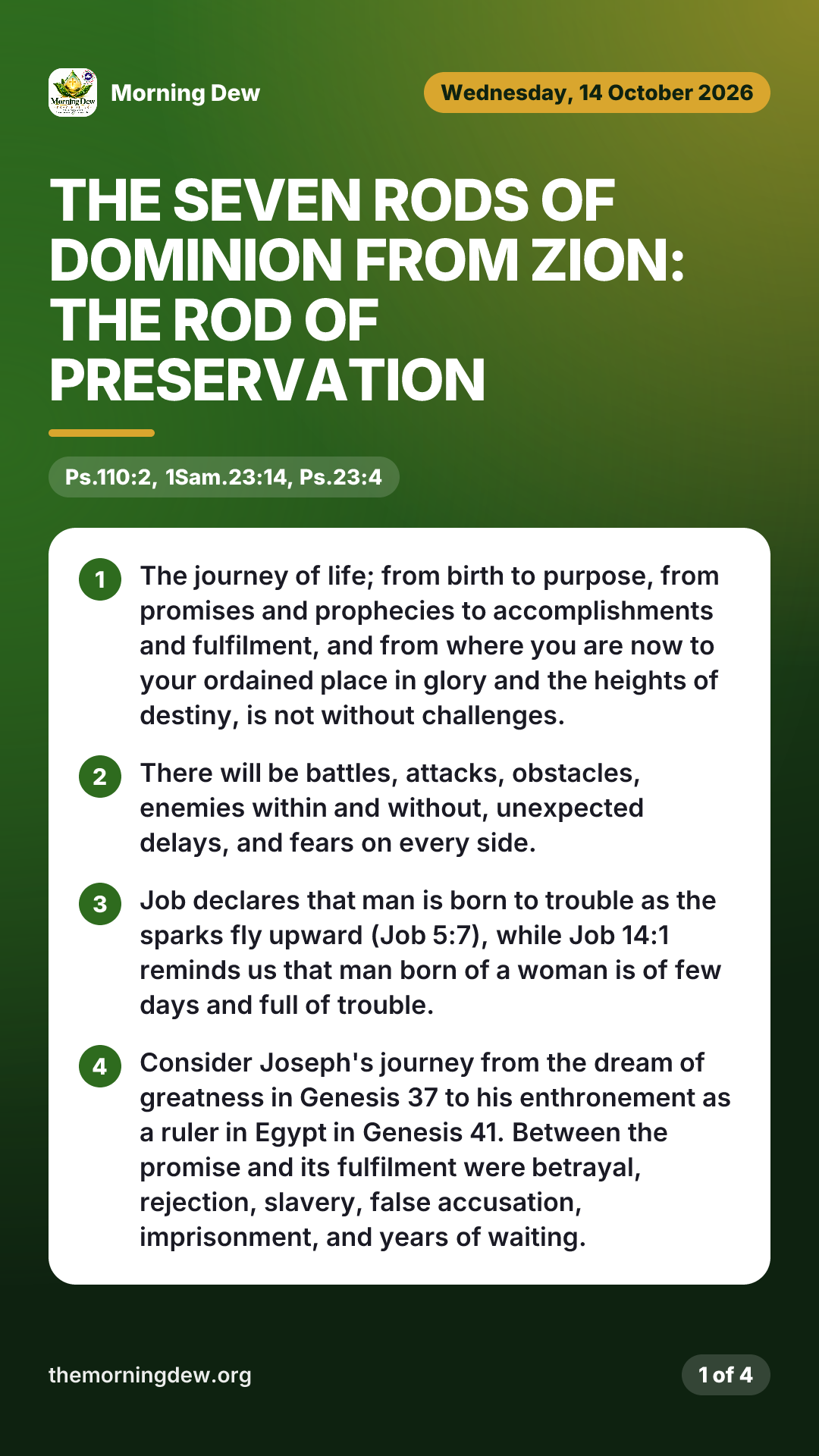 THE SEVEN RODS OF DOMINION FROM ZION: THE ROD OF PRESERVATION, picture 1 of 4