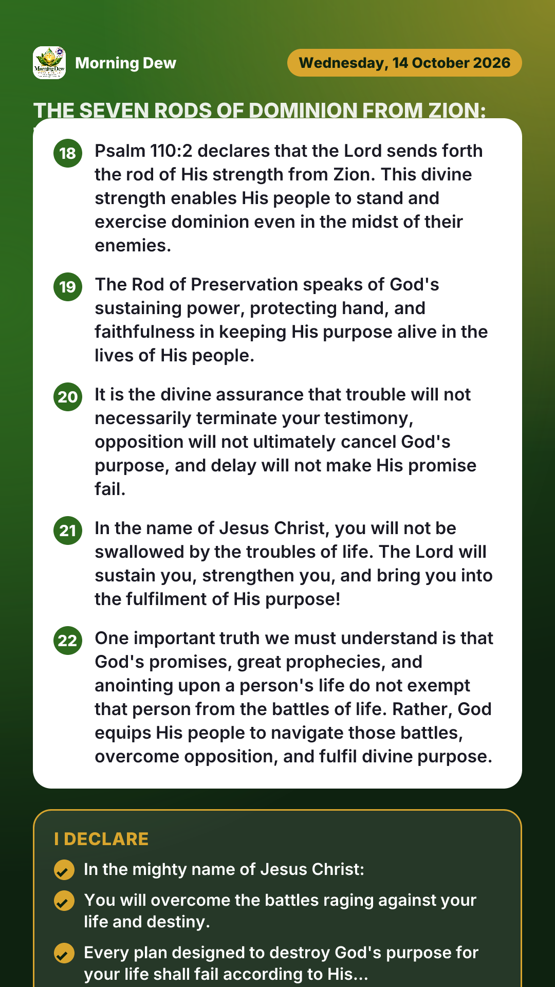 THE SEVEN RODS OF DOMINION FROM ZION: THE ROD OF PRESERVATION, picture 4 of 4