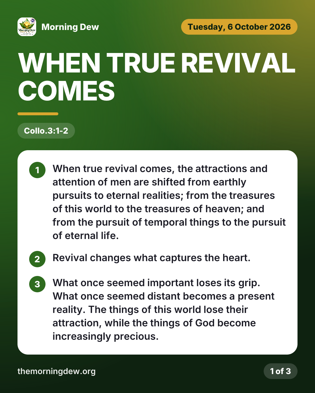 When True Revival Comes, picture 1 of 3