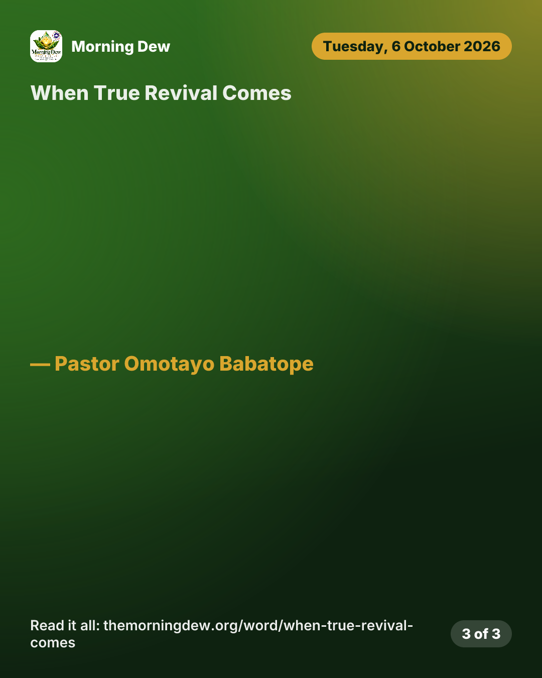 When True Revival Comes, picture 3 of 3
