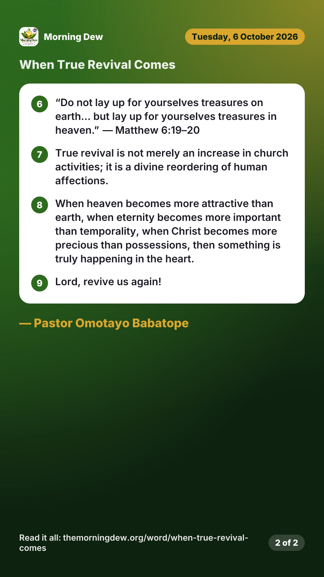 When True Revival Comes, picture 2 of 2