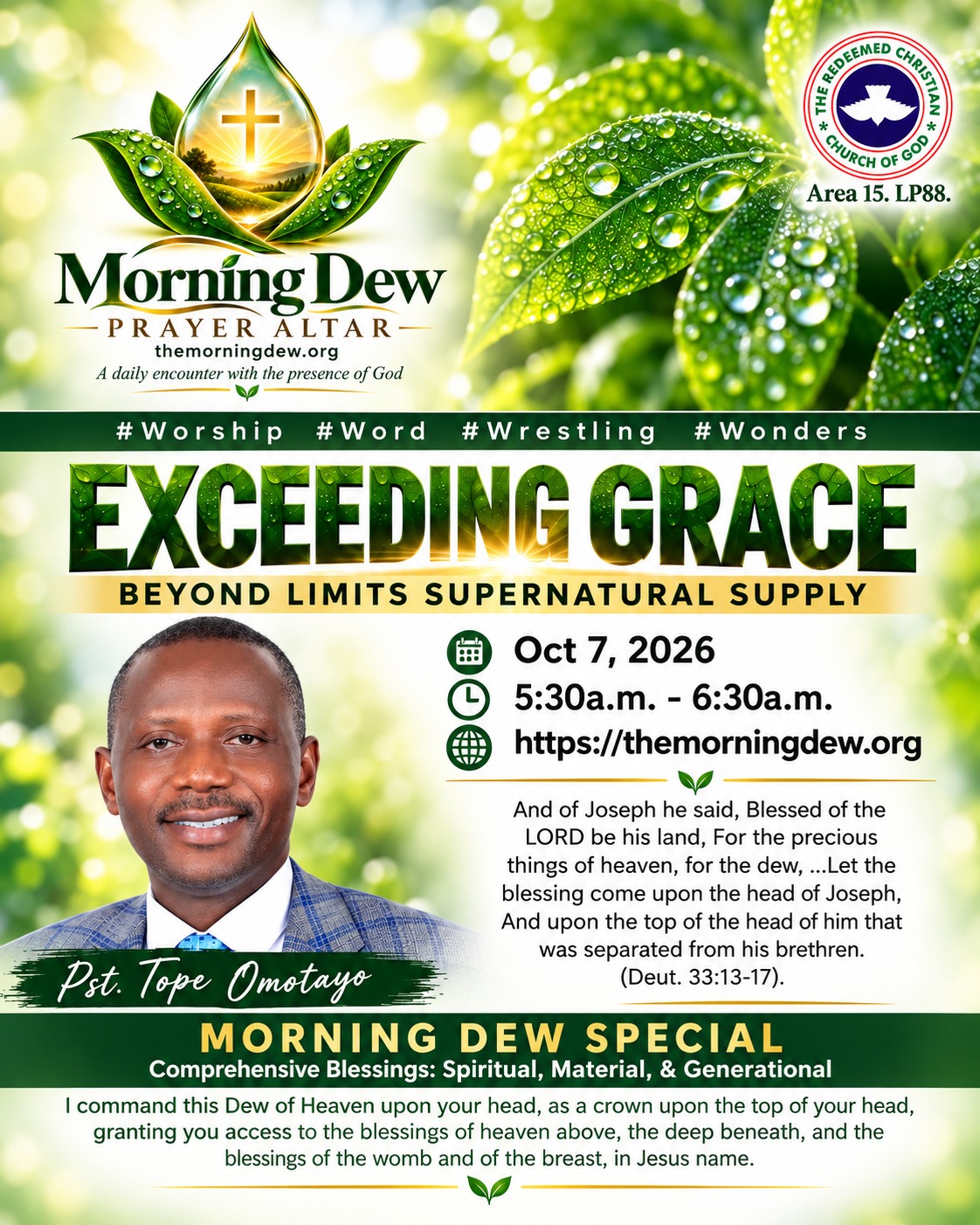 Picture for EXCEEDING GRACE FOR EXCEEDING TESTIMONIES