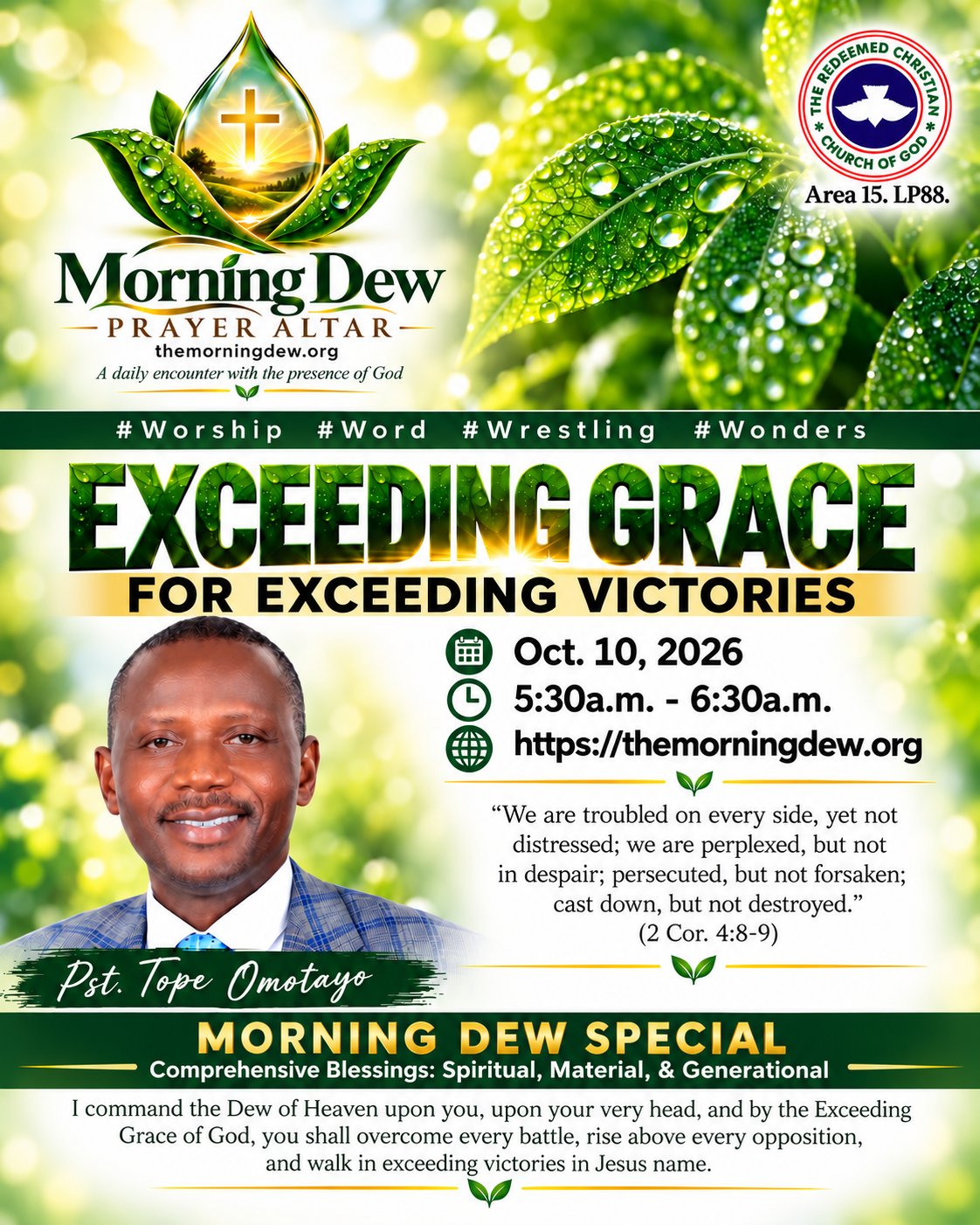 Picture for EXCEEDING GRACE FOR EXCEEDING VICTORIES